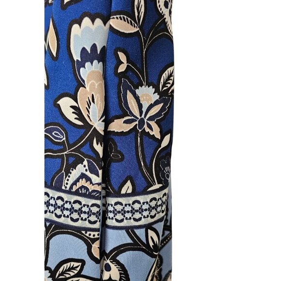 Women's - Vince Camuto Blue Floral Flared Dress, Size 12 - Picture 4 of 9